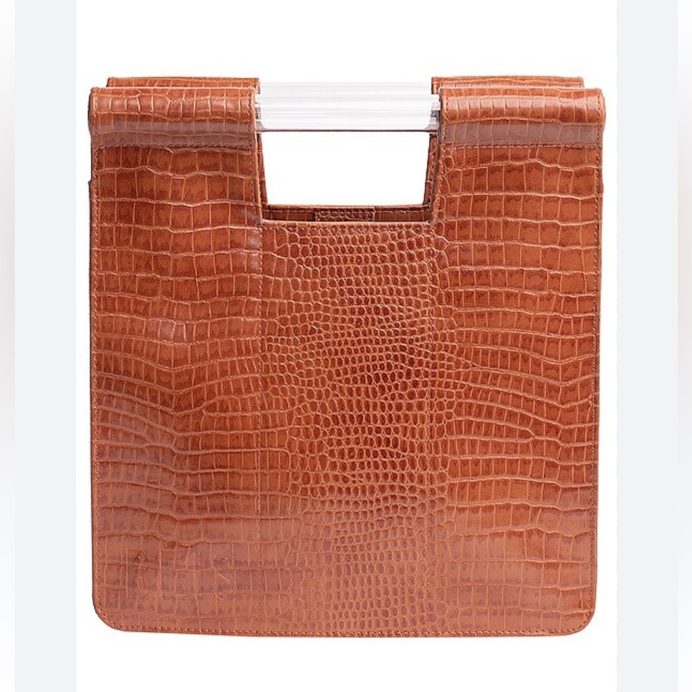 Beis Croc Embossed Bag
